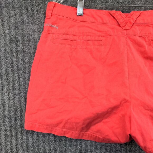 Columbia Women's Chino Shorts Pink Size 14 100% Cotton Slash Pockets - Picture 3 of 10
